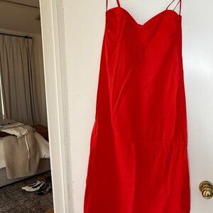 ZARA RED DRESS NWT XS